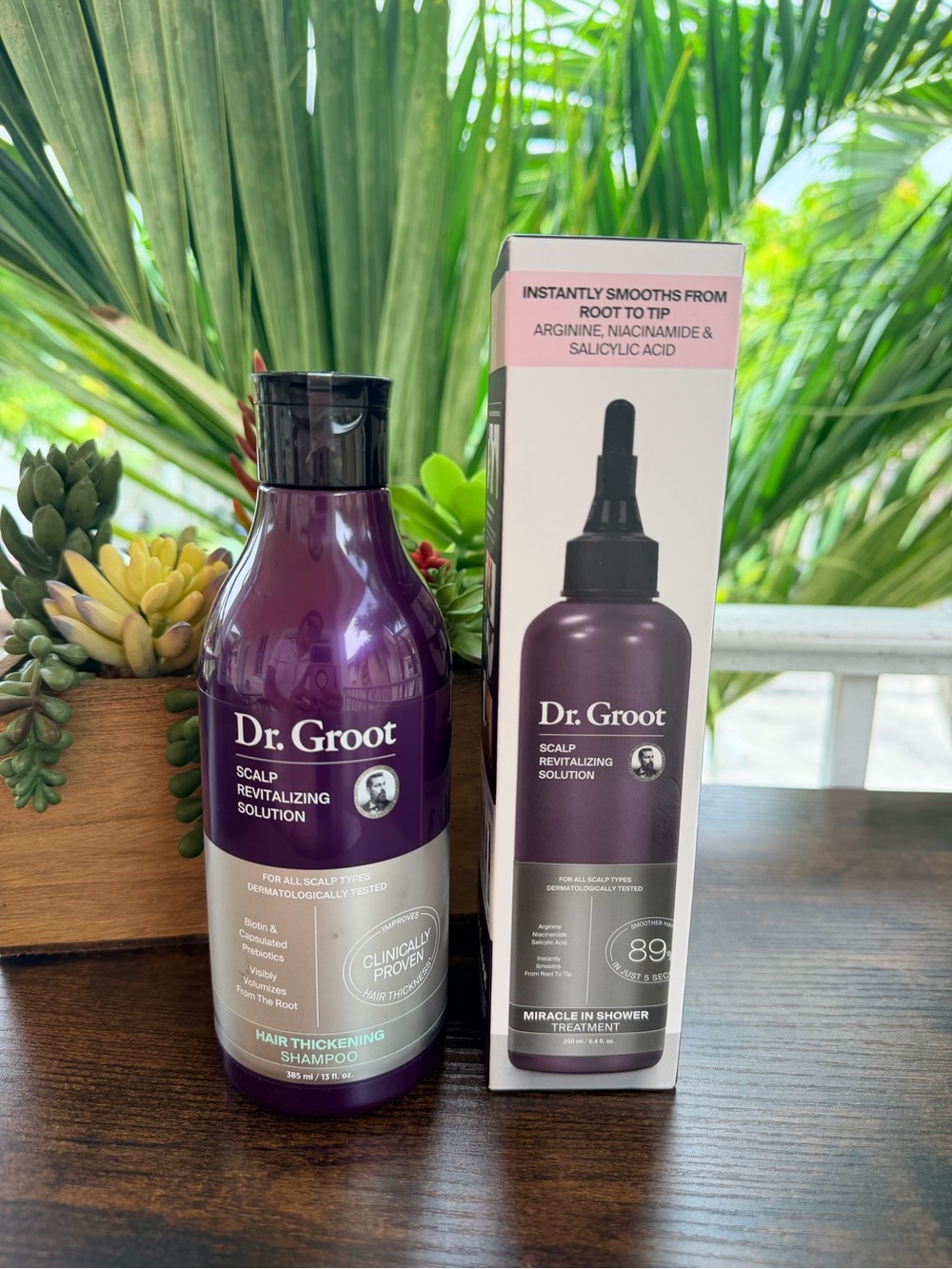Scalp Revitalizing Solution & Hair Thickening Shampoo - Deep Purple